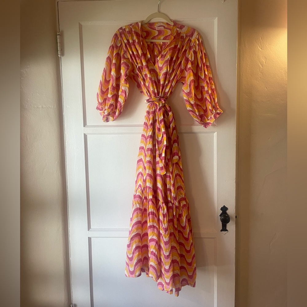 Emily Levine Sunset Flow Waves Dress